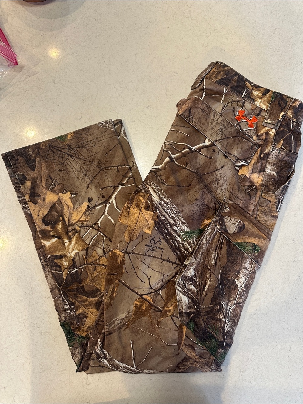 Realtree Camo Kids Overalls with Orange Logo Accent